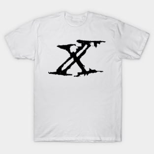 Dark and Gritty letter X from the alphabet T-Shirt